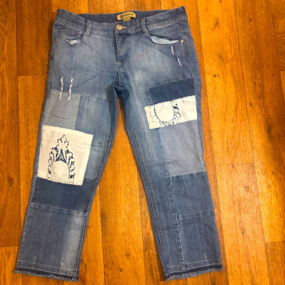 Patched Jeans